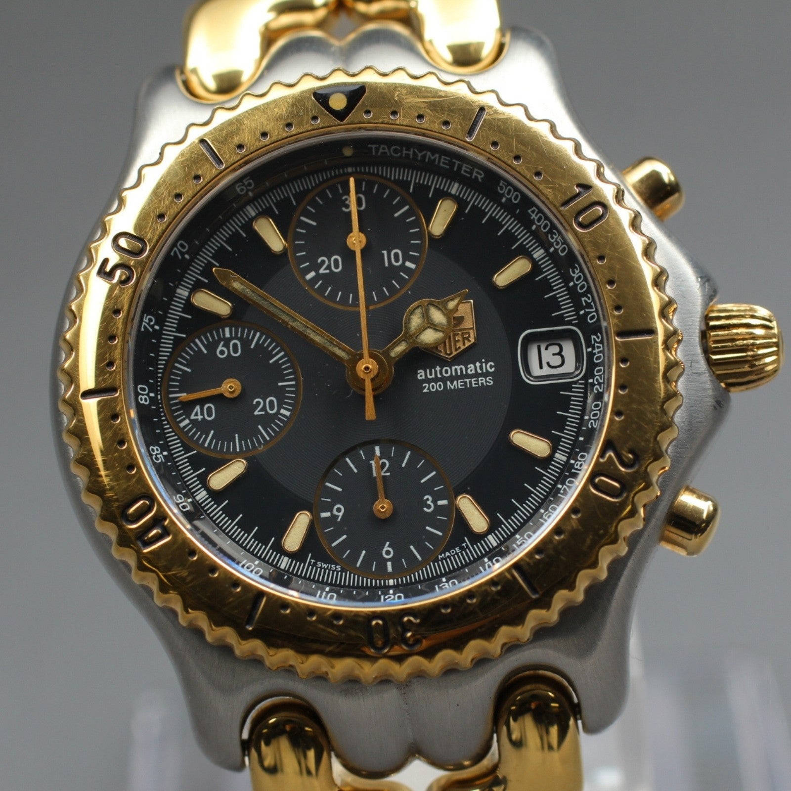 [Exc+5]Box TAG HEUER CG2121-R0 Chronograph Black Automatic Men's Watch 39mm JP
