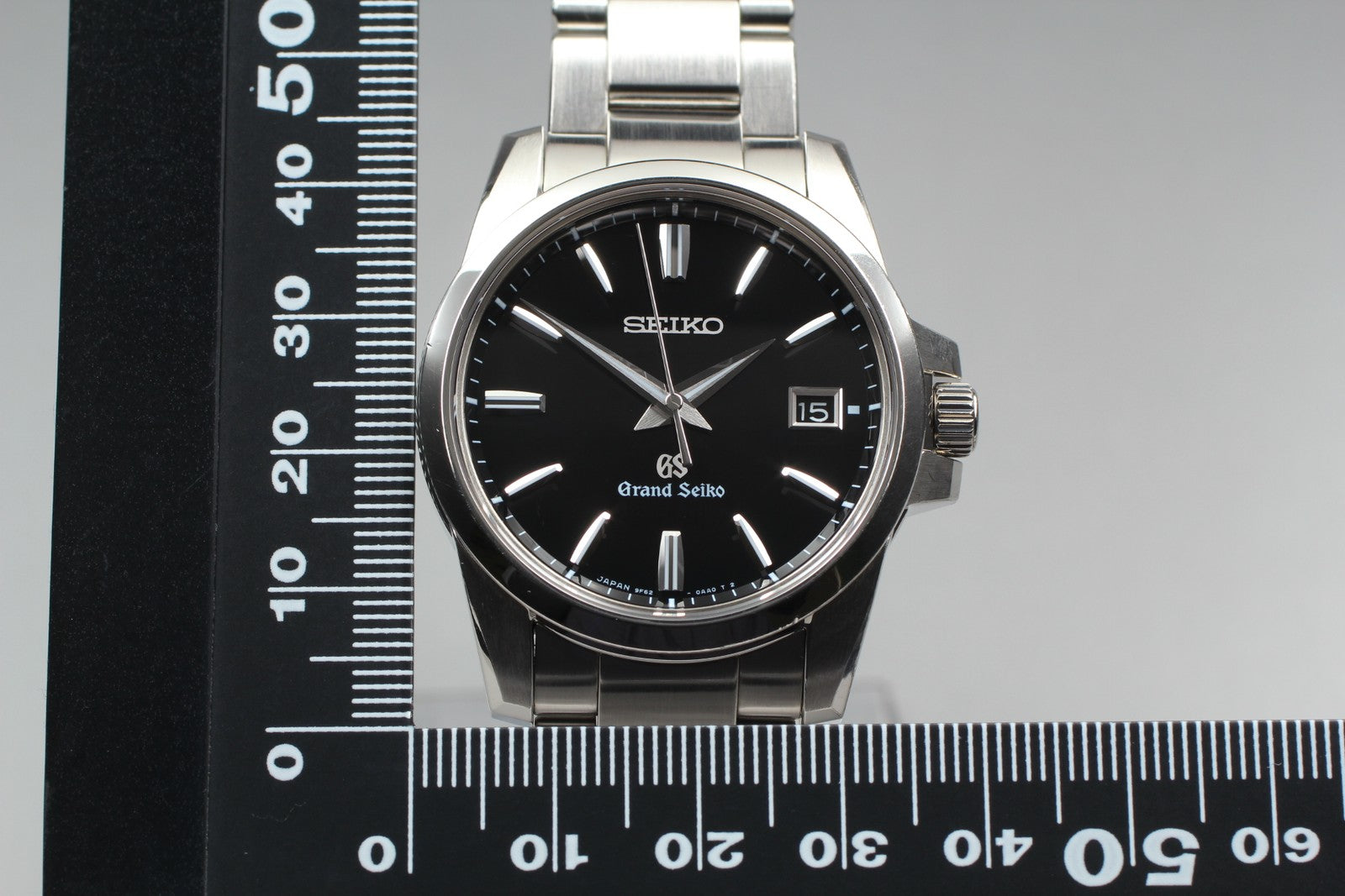 [Exc+5] Grand Seiko 9F62-0AA1 SBGX055 Date 37mm Quartz Men's Watch JAPAN