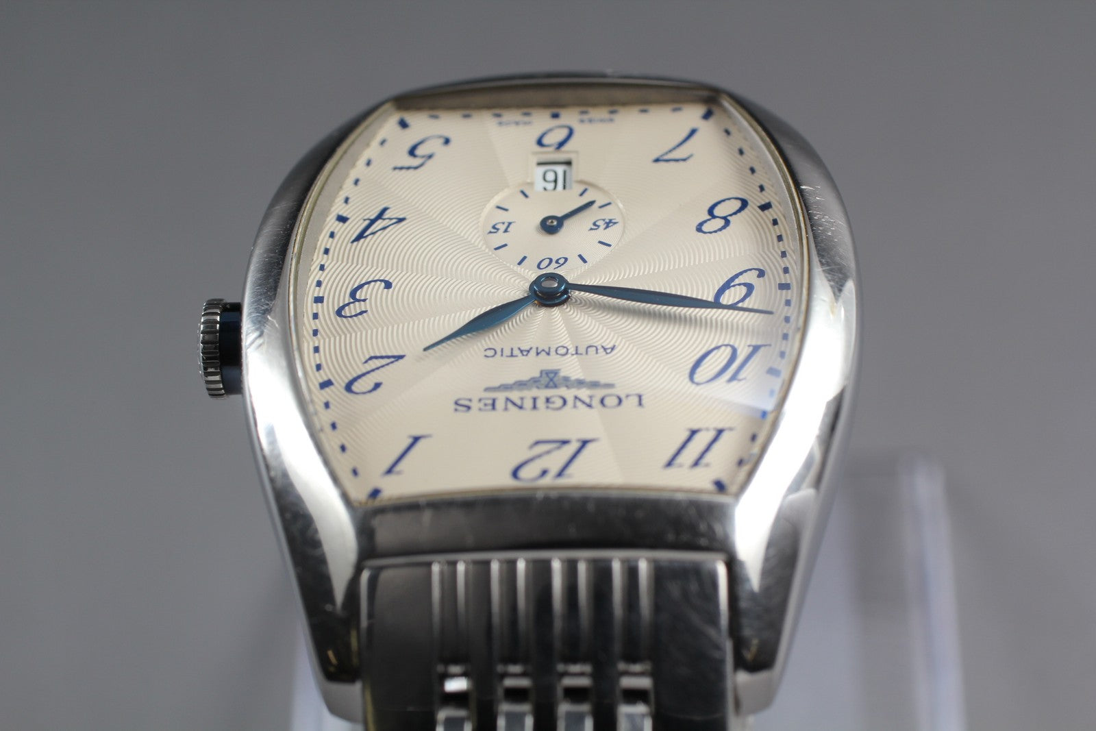 [Exc+5] LONGINES Evidenza L2.642.4  Date Silver 33mm Automatic Men's Watch JAPAN