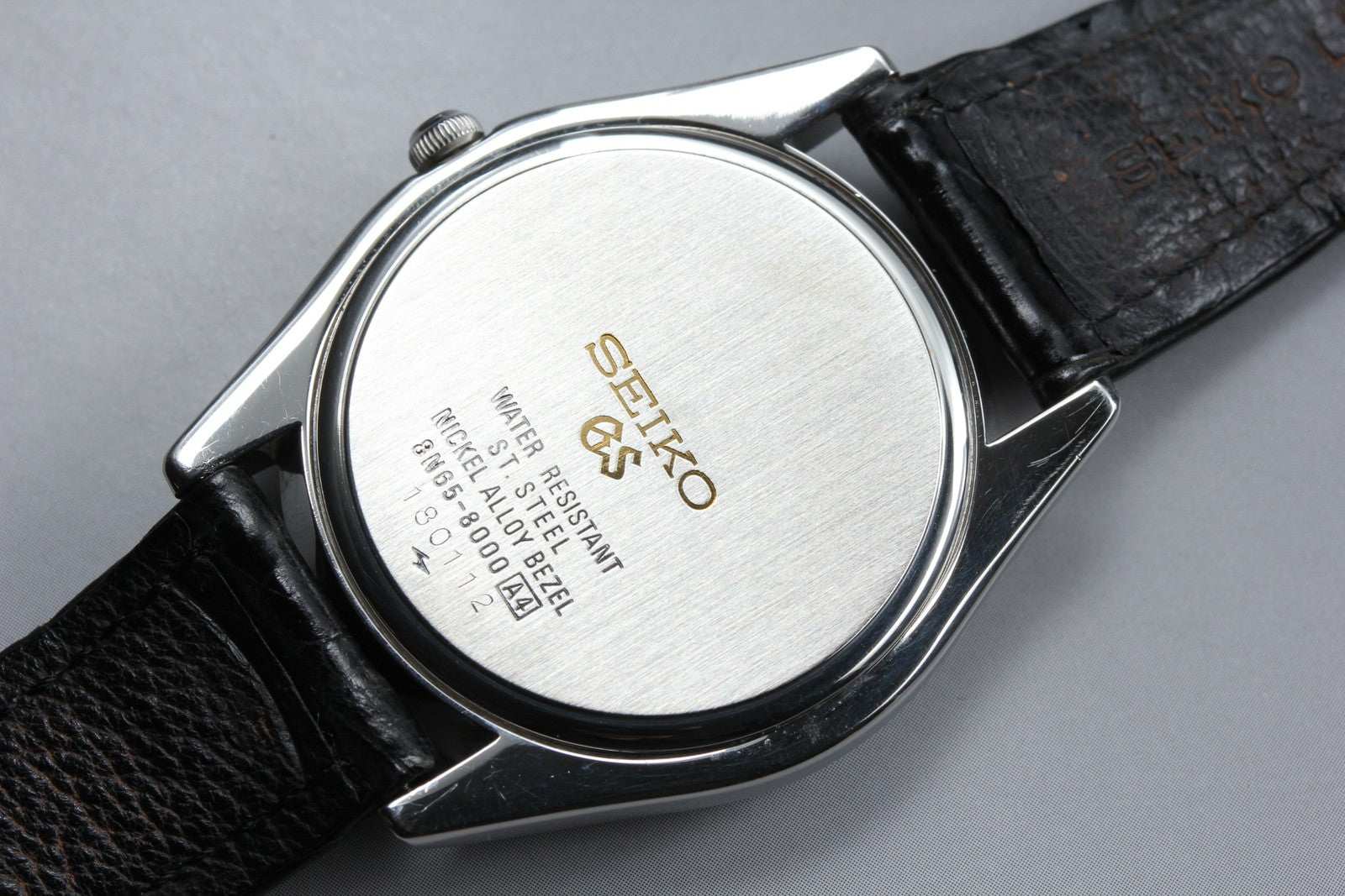 Vintage SEIKO Grand Seiko 8N65-8000 Quartz Men's Watch 36mm JAPAN Box