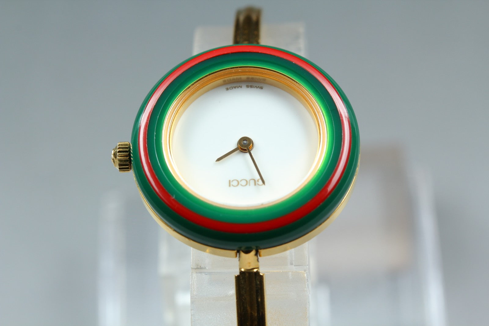 New Batt Vintage GUCCI change bezel 11/12.2 Quartz Women's Watch 25mm JAPAN Box