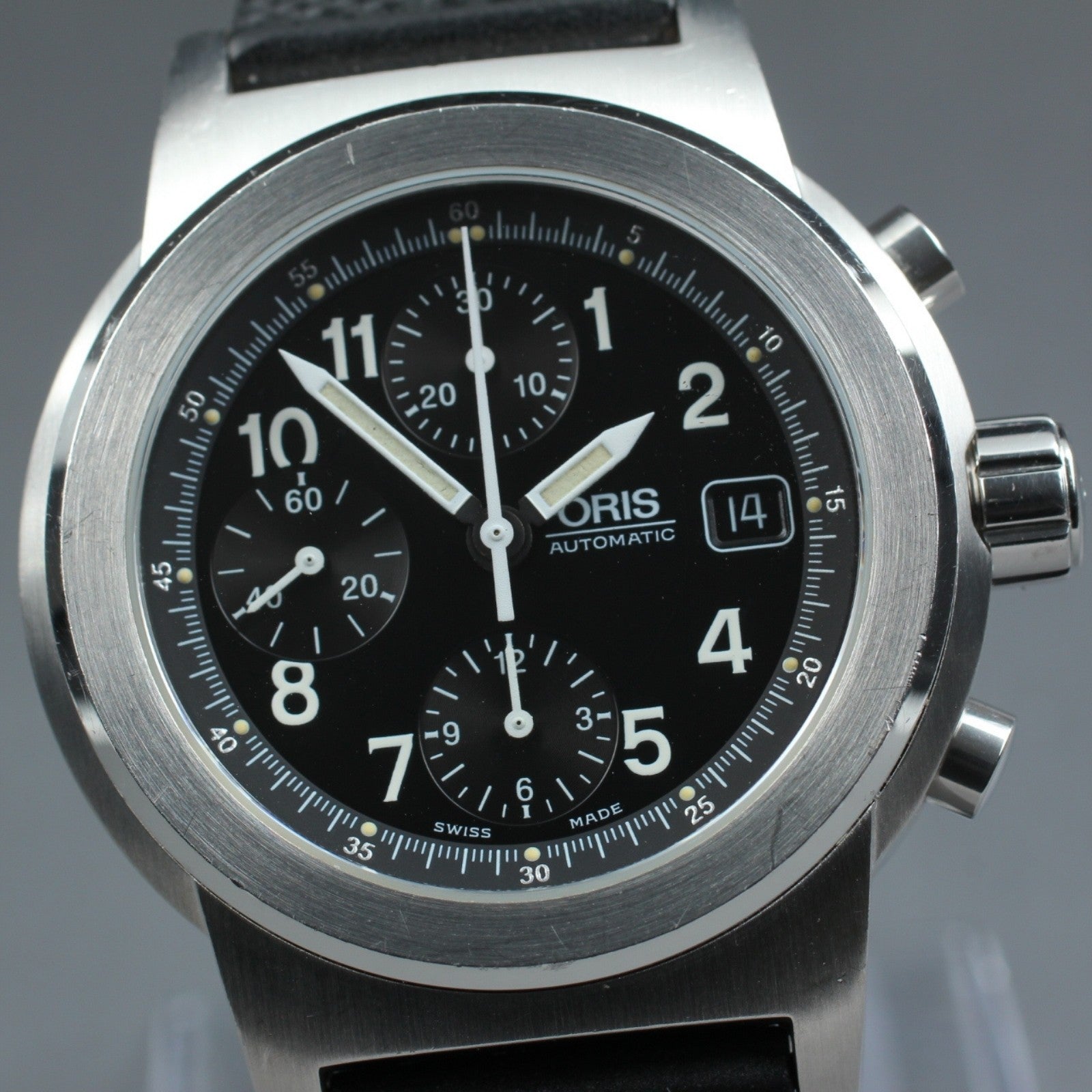 Vintage Exc+5* ORIS Big Crown 7511 Automatic Men's Watch Chronograph 42mm JAPAN