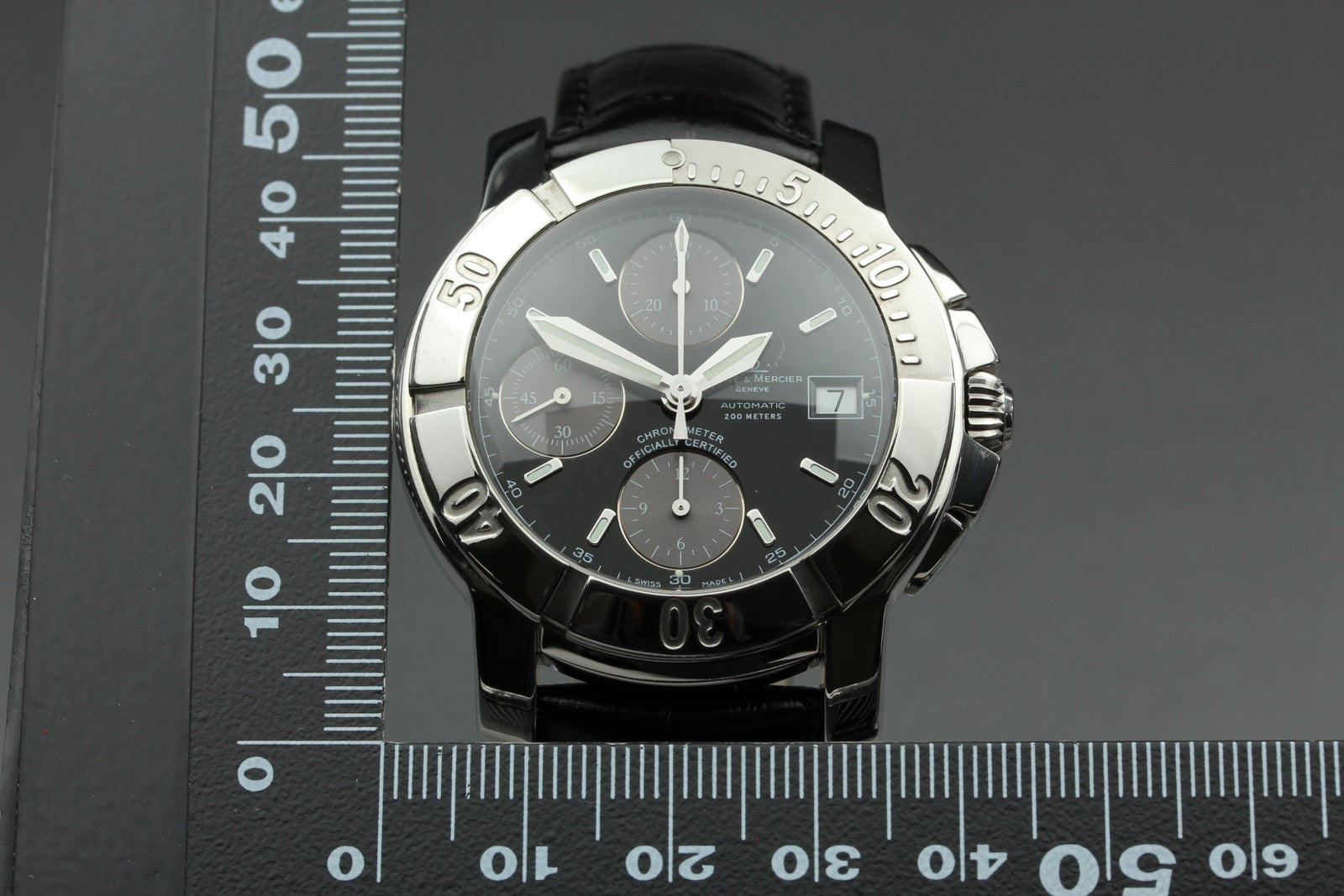 BAUME＆MERCIER Capeland 65352 Automatic Chronograph Black Men's Watch 40mm JP Box
