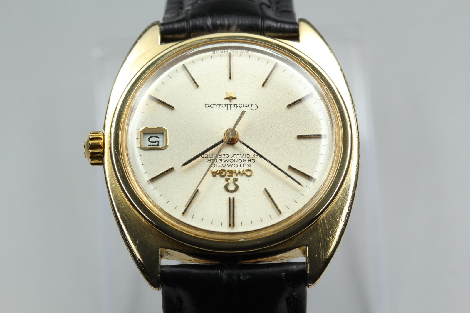 Vintage [Exc+5] OMEGA Constellation 168.017 Cal.564 Gold Automatic Men's Watch