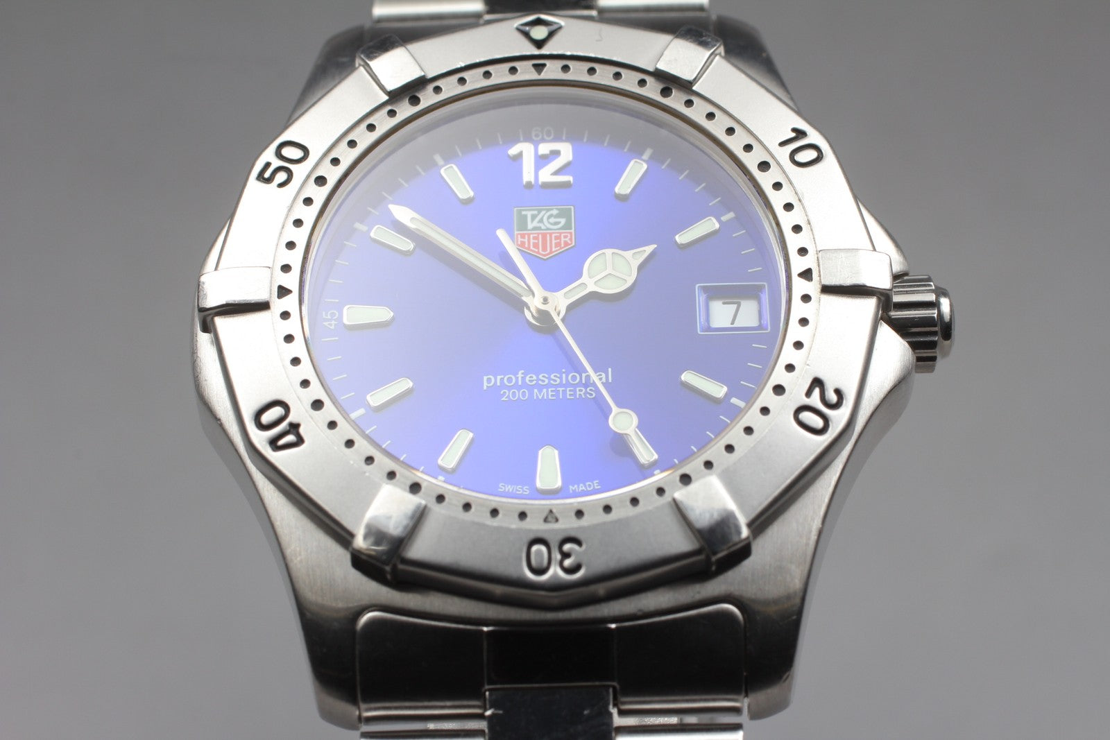 [Exc+5]Box TAG HEUER 2000 Professional WK1116 Blue Dial Quartz Men’s 38mm JAPAN