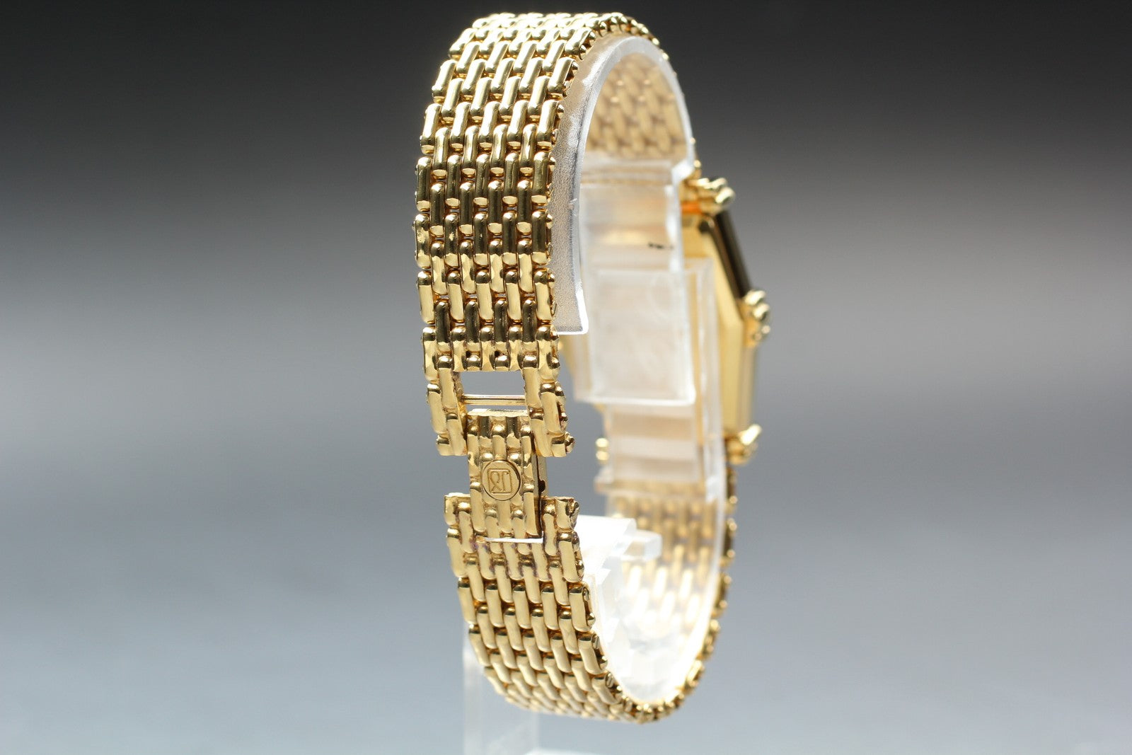 Vintage Jean d'eve Sectora Gold 25mm White Dial Women's Quartz Watch JAPAN
