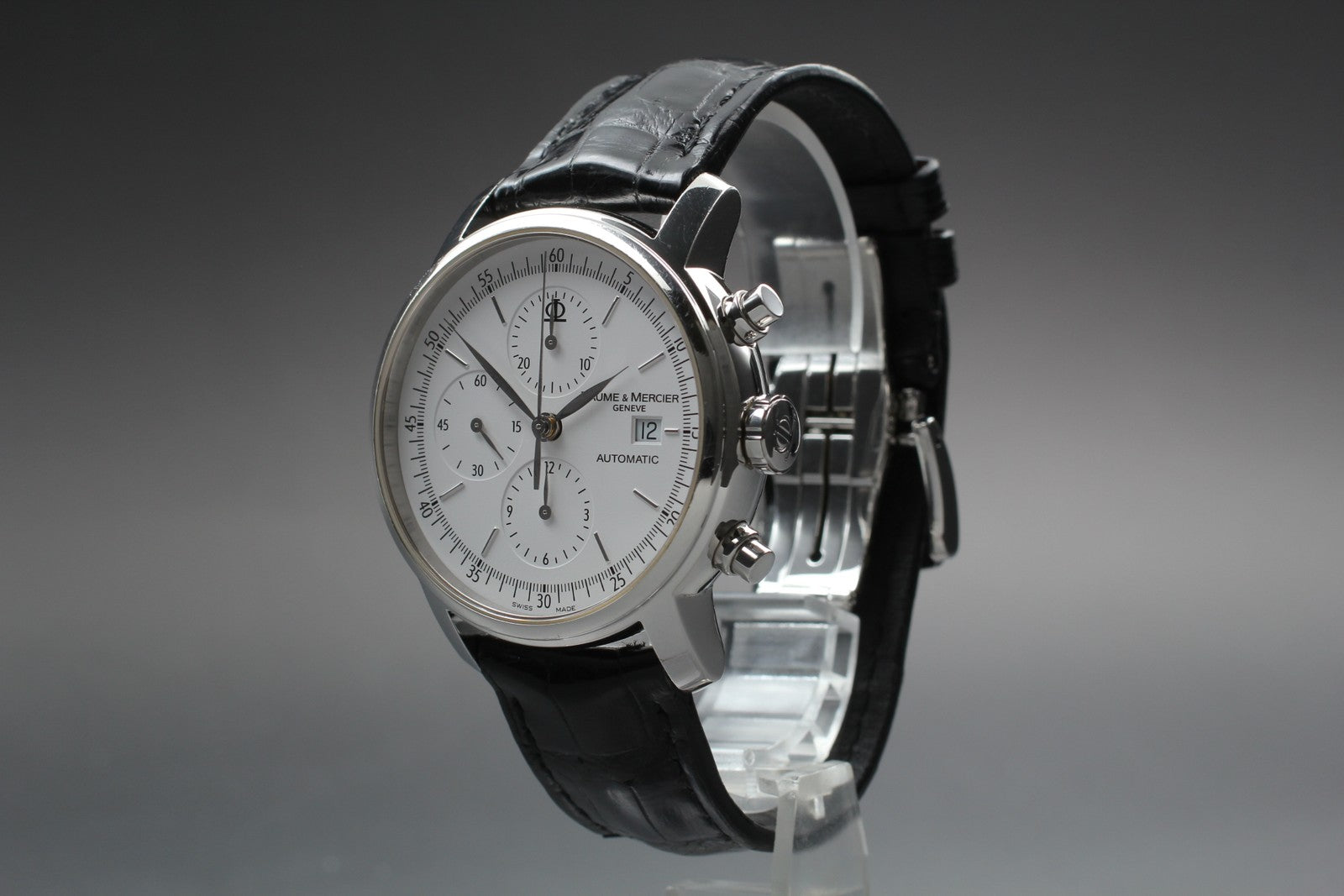 [Exc+5] BAUME＆MERCIER Classima 65533 Automatic White Men's Watch 42mm From JAPAN