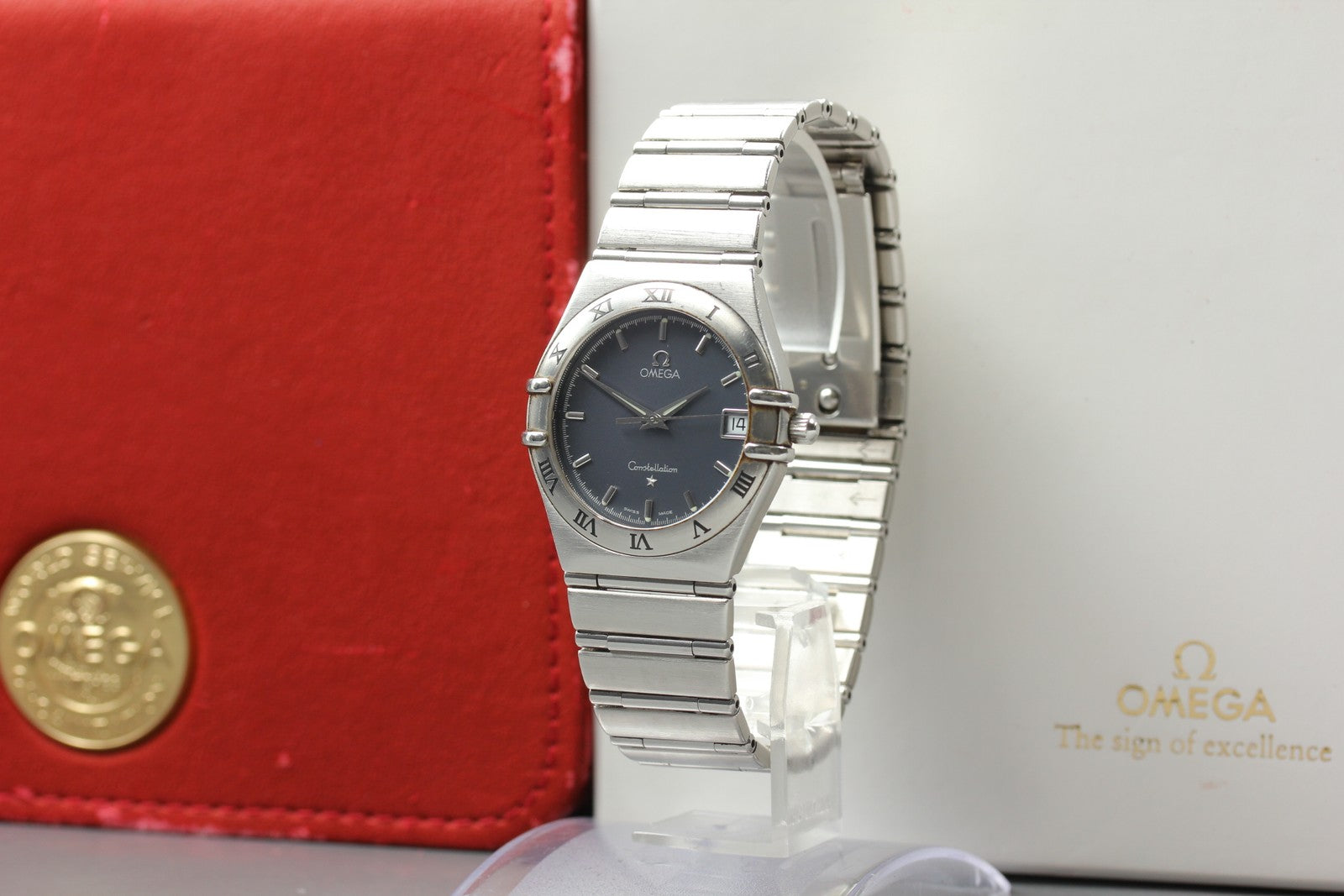New Batt Vintage OMEGA Constellation 1512.4 Quartz Women's Watch 33mm JAPAN