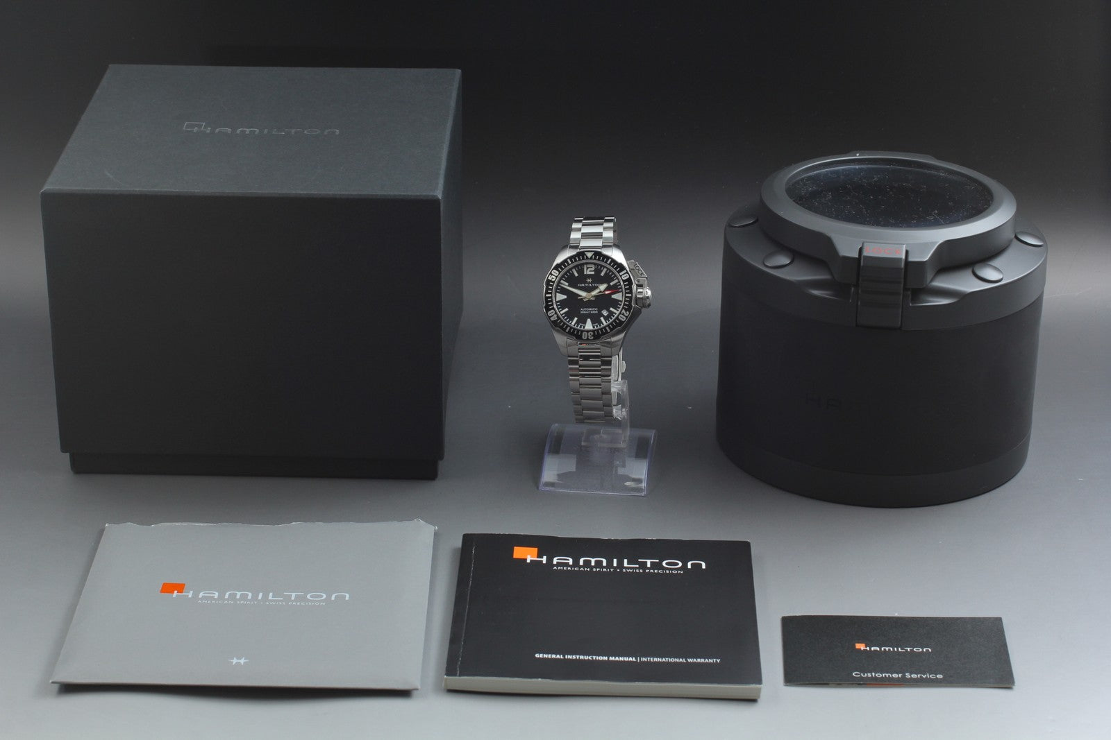Hamilton Khaki Navy Openwater H776050 Black 42mm Automatic Men's Watch [w/Box]