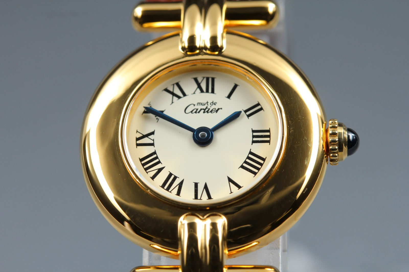 Vintage [Near MINT-] Cartier Must Colisee Vermeil 590002 Women's Quartz Watch