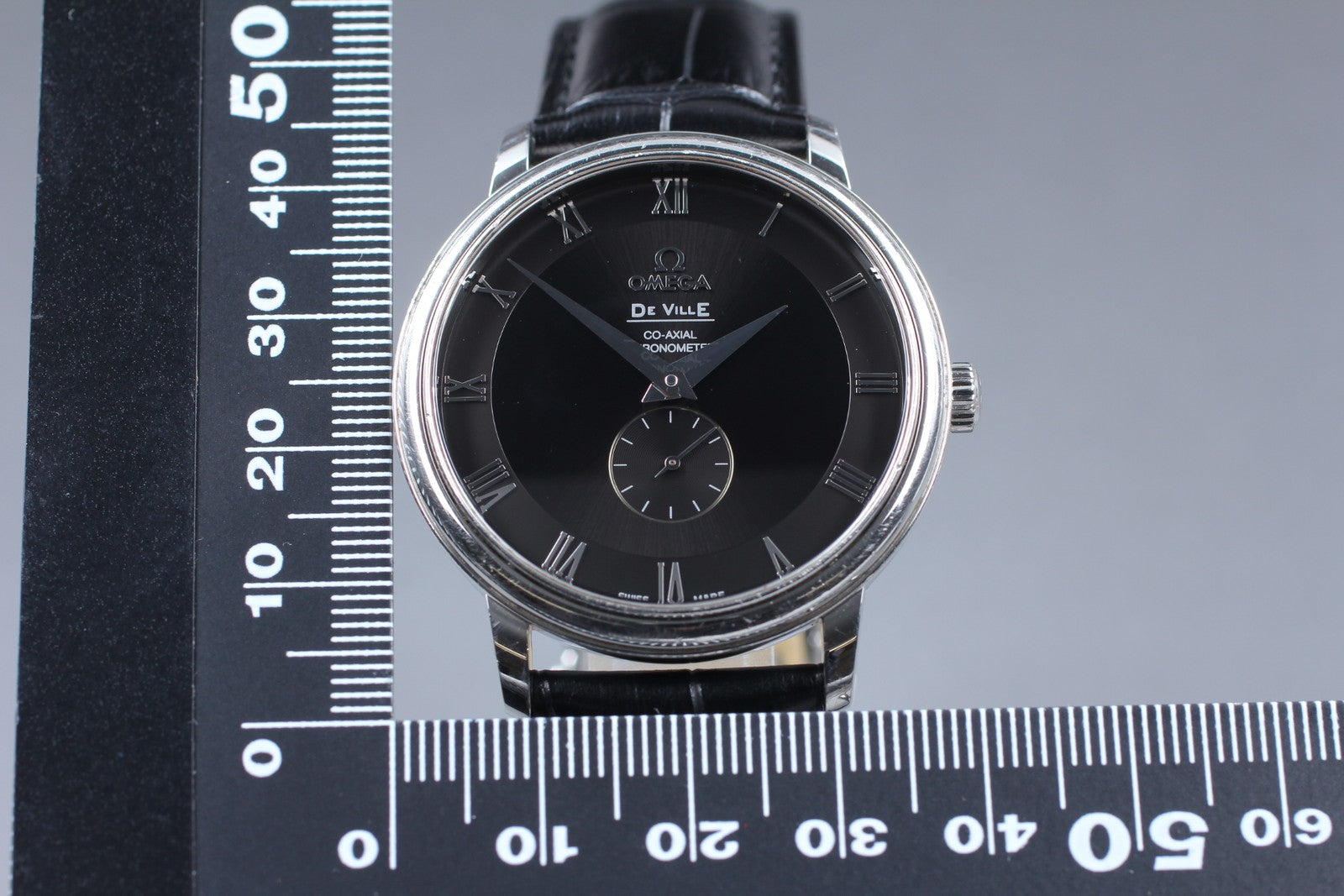 [Exc+5 Box] Omega De Ville Prestige 4813.50.01 38mm Black Automatic Men's Watch
