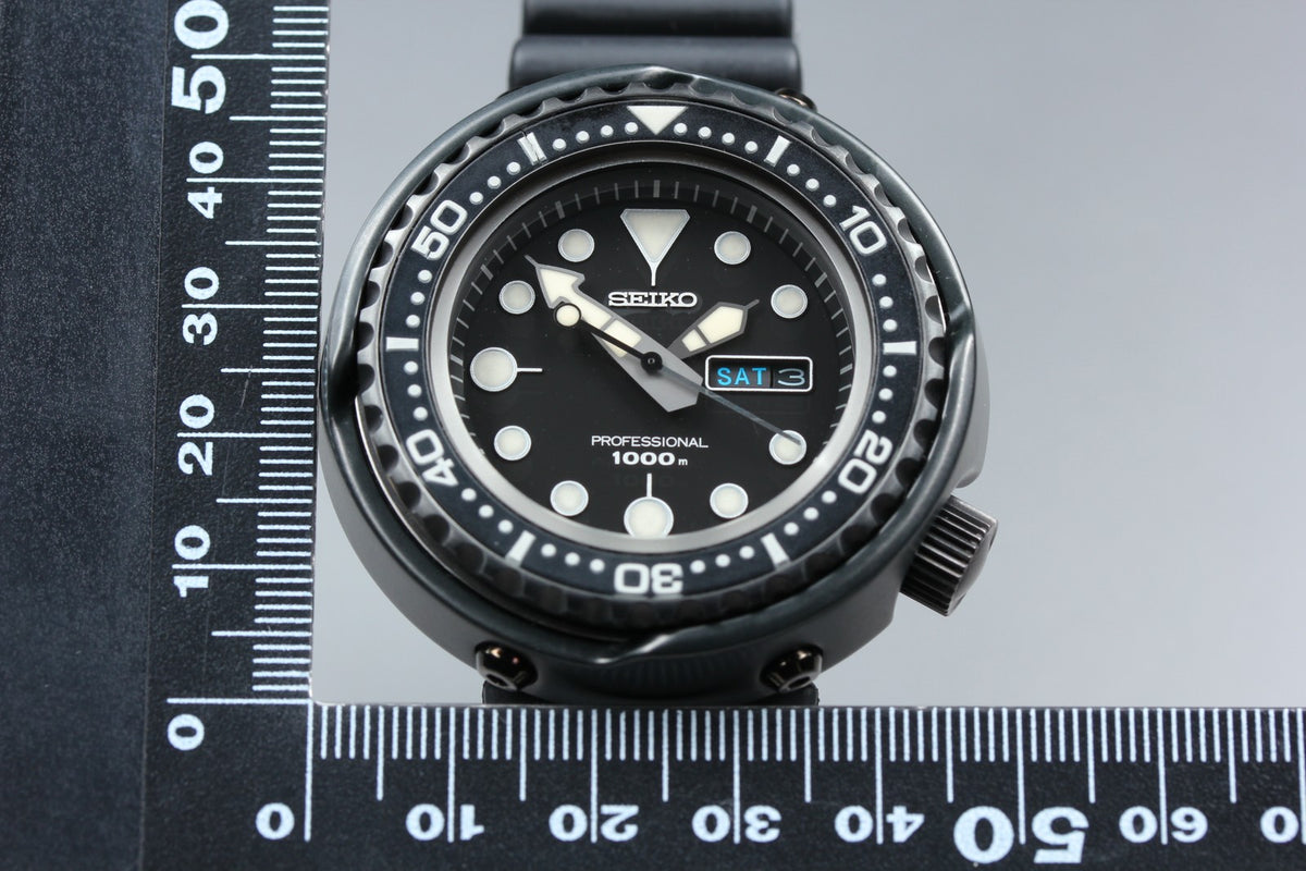 SEIKO PROSPEX MARINE MASTER 7C46-0AA0 SBBN011 Black Men's Quartz JAPAN [Box]