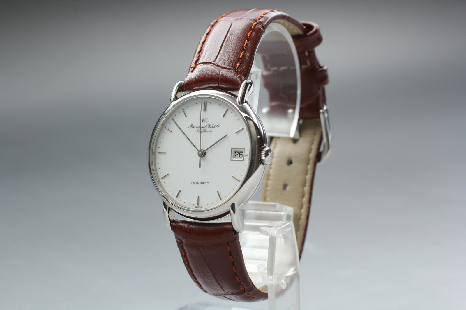 IWC Portofino 3513 Cal.37521 33mm Automatic White Dial Brown Men's Watch