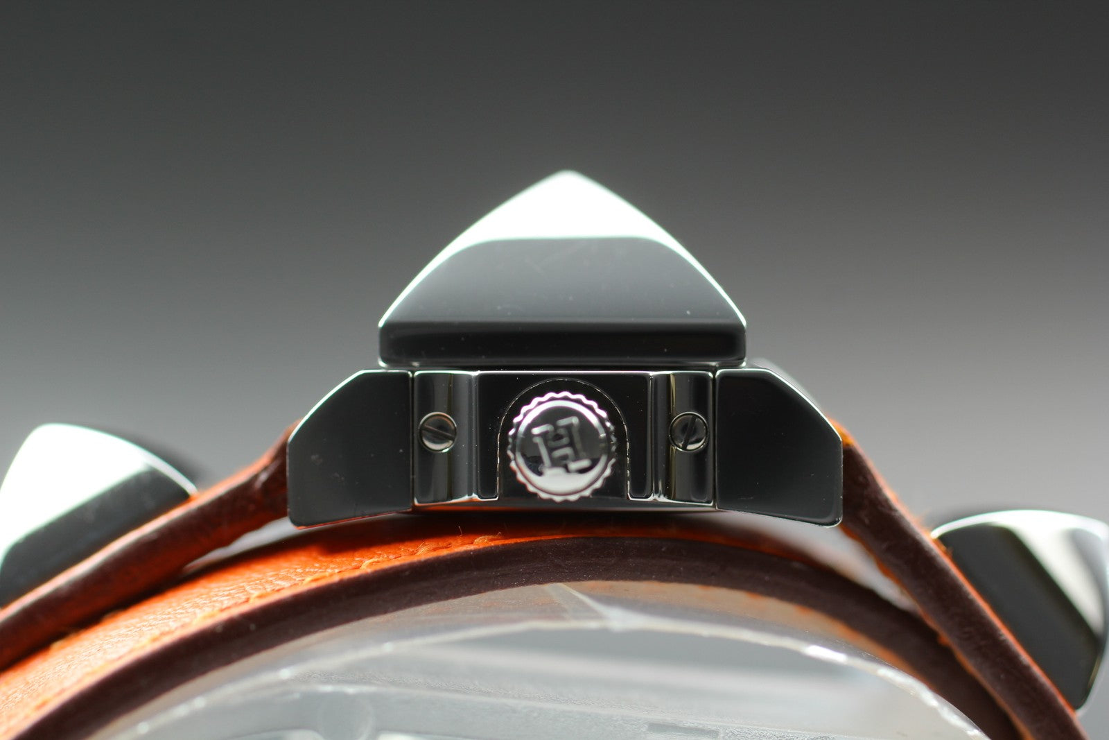 [Exc+5] HERMES Medor ME2.110 Silver Orange 17mm Woman's Watch Quartz From JAPAN