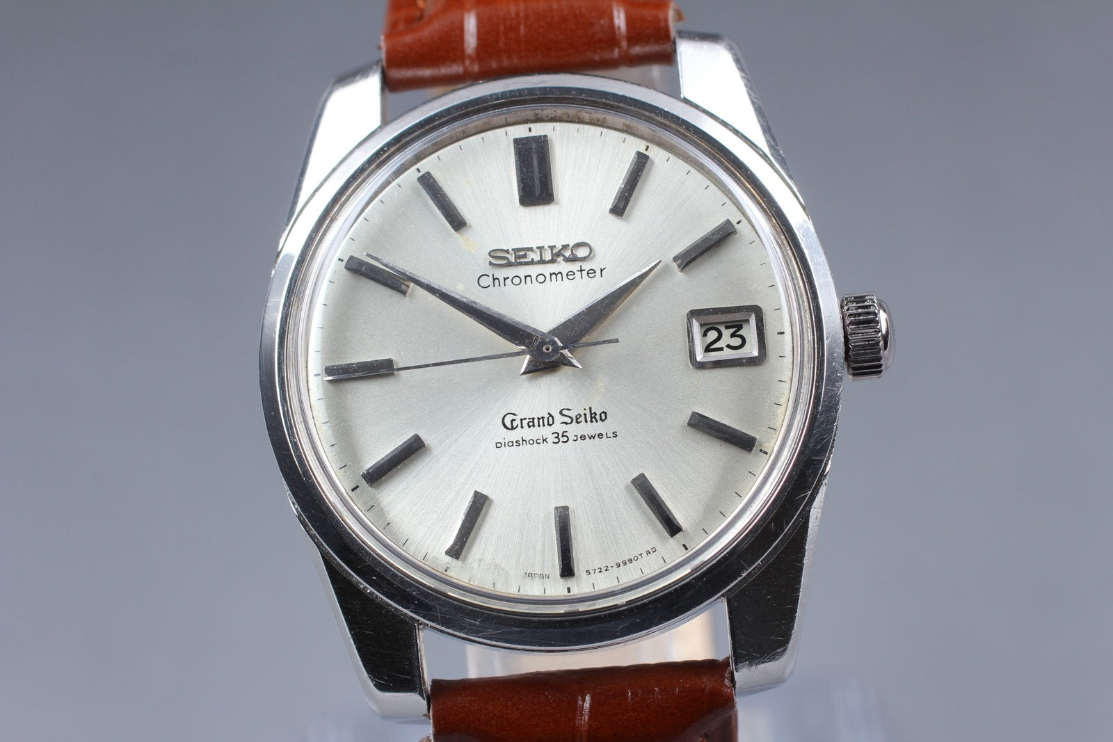 Overhauled Vintage Grand Seiko 2nd Model 5722-9990 Manual Silver Men's Watch JP