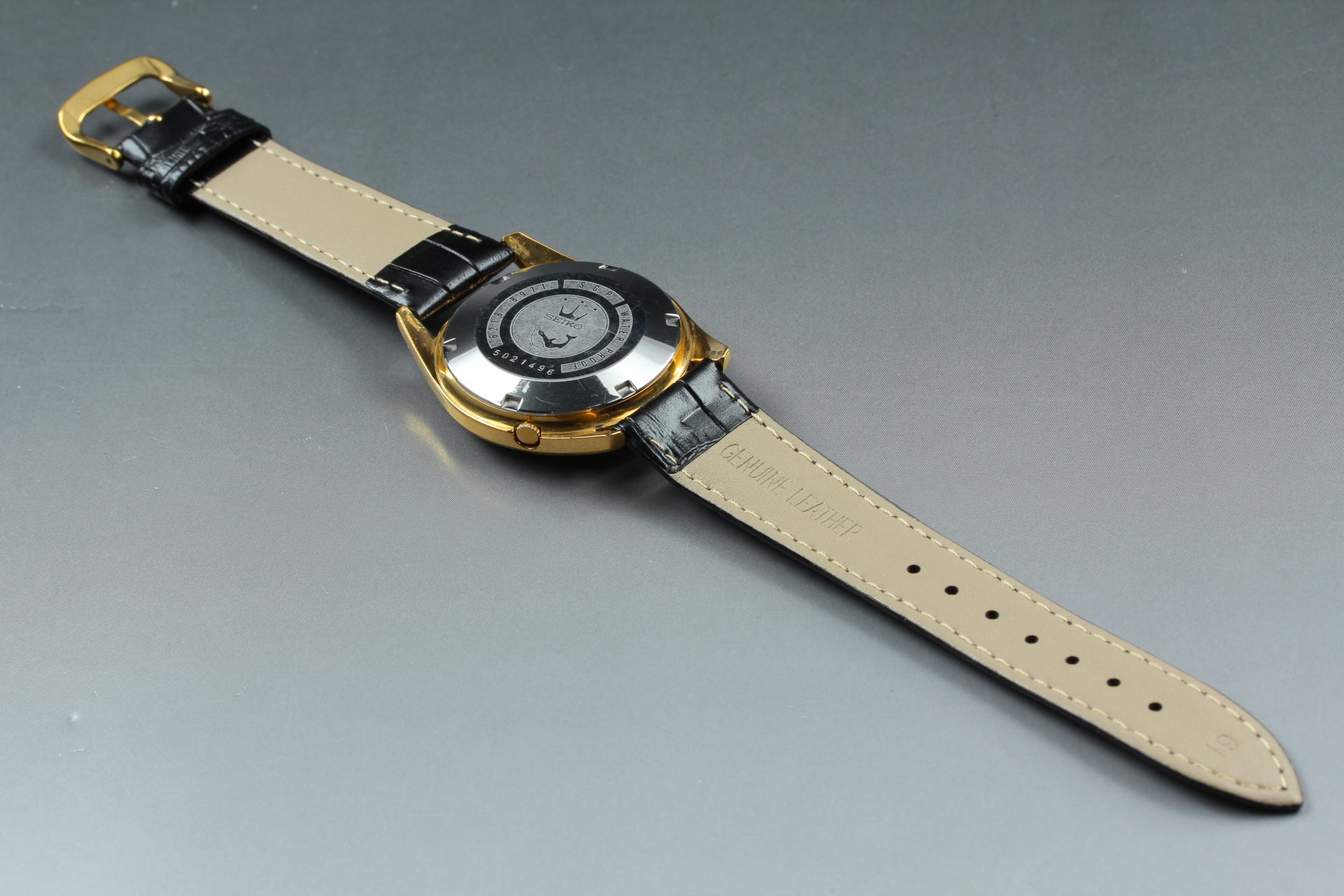 Vintage SEIKO Seikomatic Weekdater 6218-8971 Automatic Men's Watch 37mm JAPAN