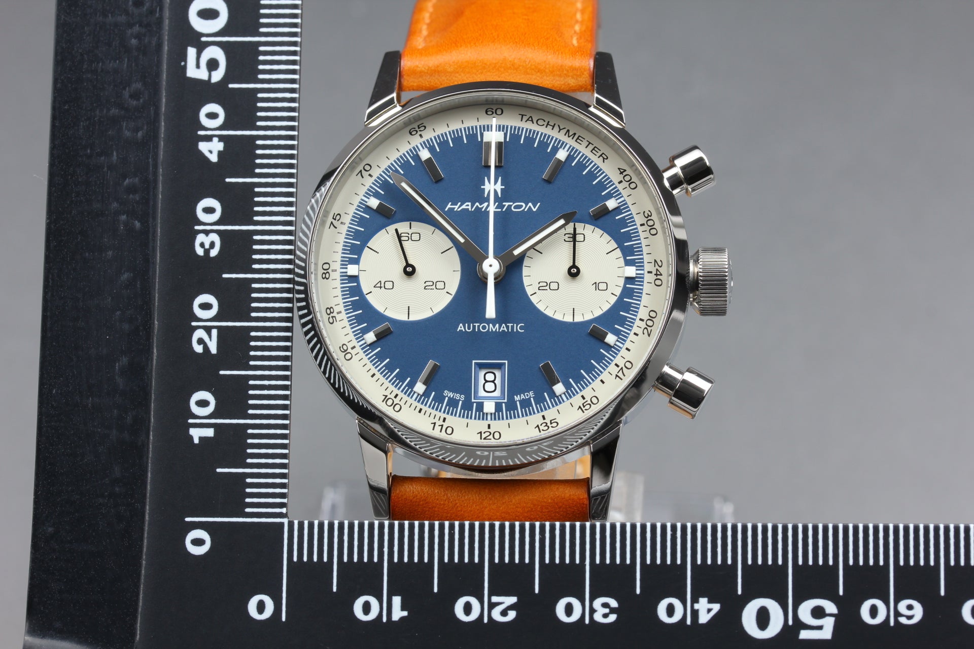 Hamilton Intra-Matic Auto Chrono H384160 Navy Date 39mm AT Men's Watch [Box]