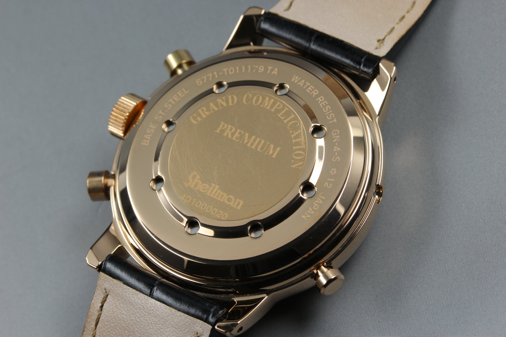 SHELLMAN Grand Complication Premium 6771-T011179TA Men's Qz Watch JAPAN [Box]