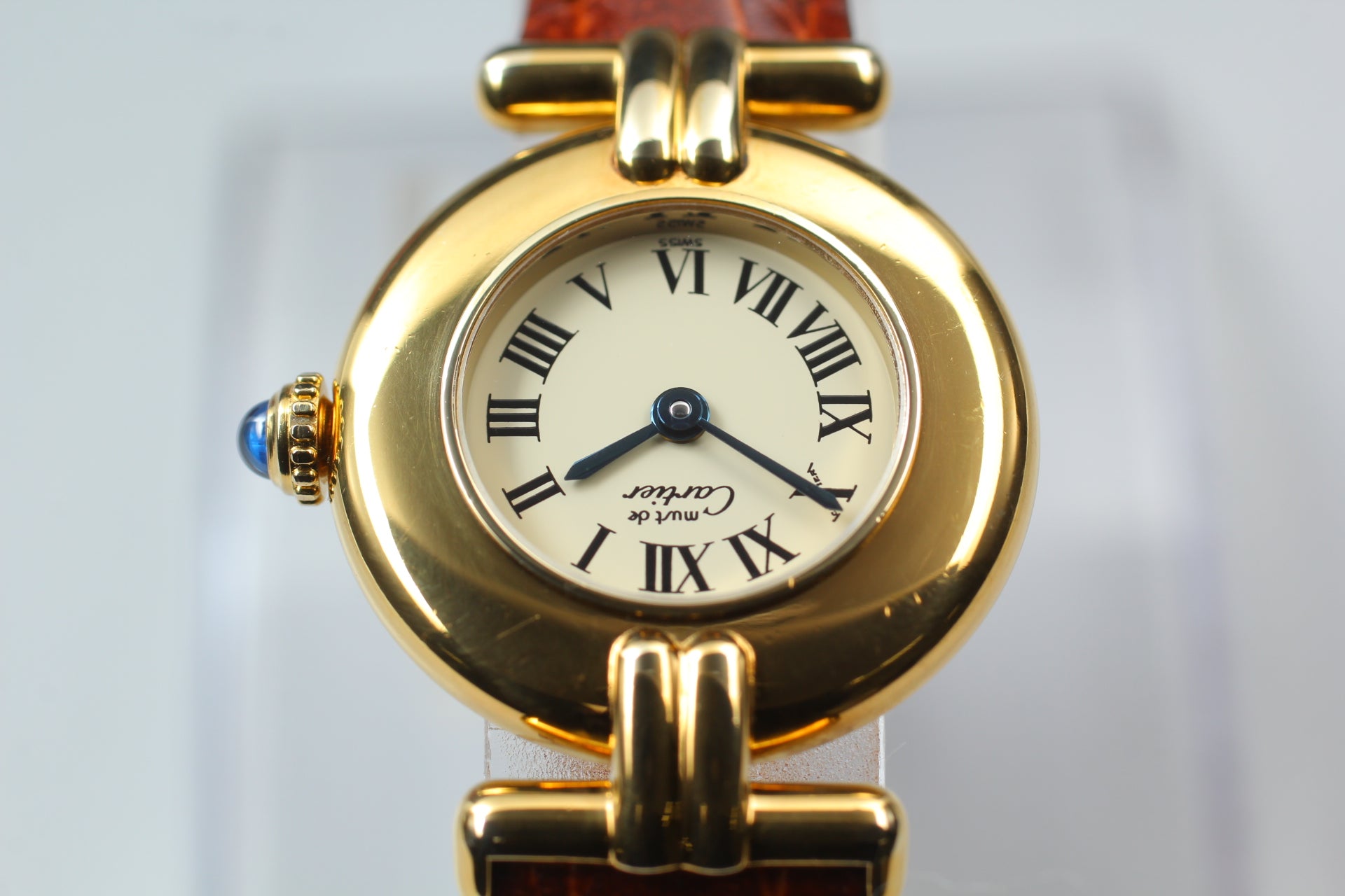 Vintage [Near MINT- Box] Cartier Must Colisee Vermeil 590002 Women's Qz Watch
