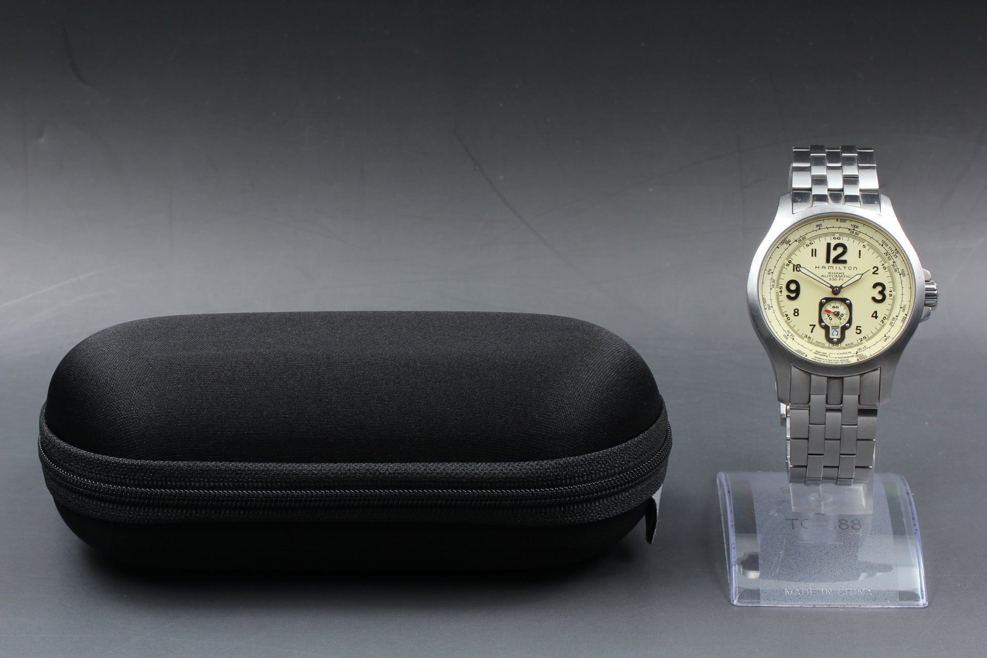 Hamilton Khaki Aviation H765150 Automatic Beige Dial Men's Watch 44mm JAPAN
