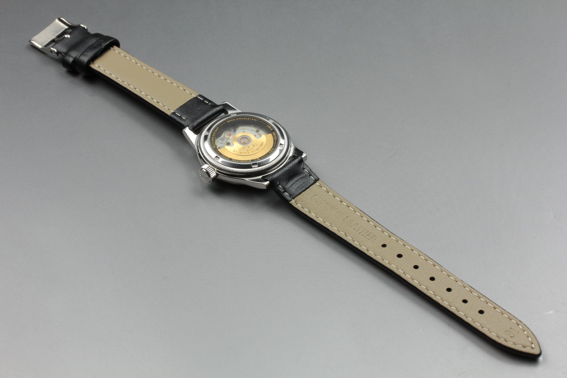 Vintage ORIS Big Crown 7462 Automatic Gold Dil Date Men's Watch 32mm From JAPAN