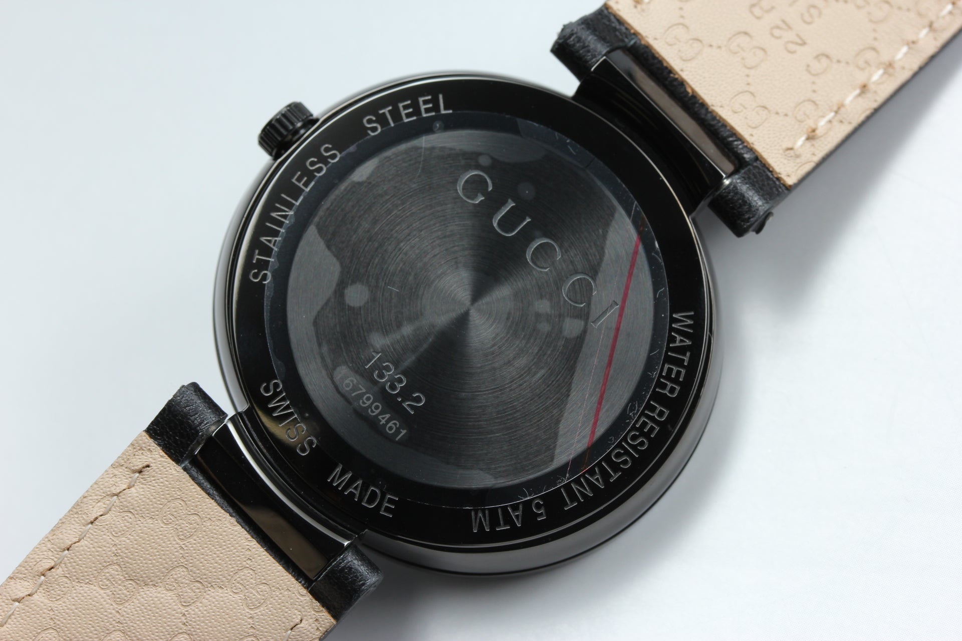 GUCCI Interlocking 133.2 Black Gucci Sherry Line 41mm Men's Quartz Watch [Box]