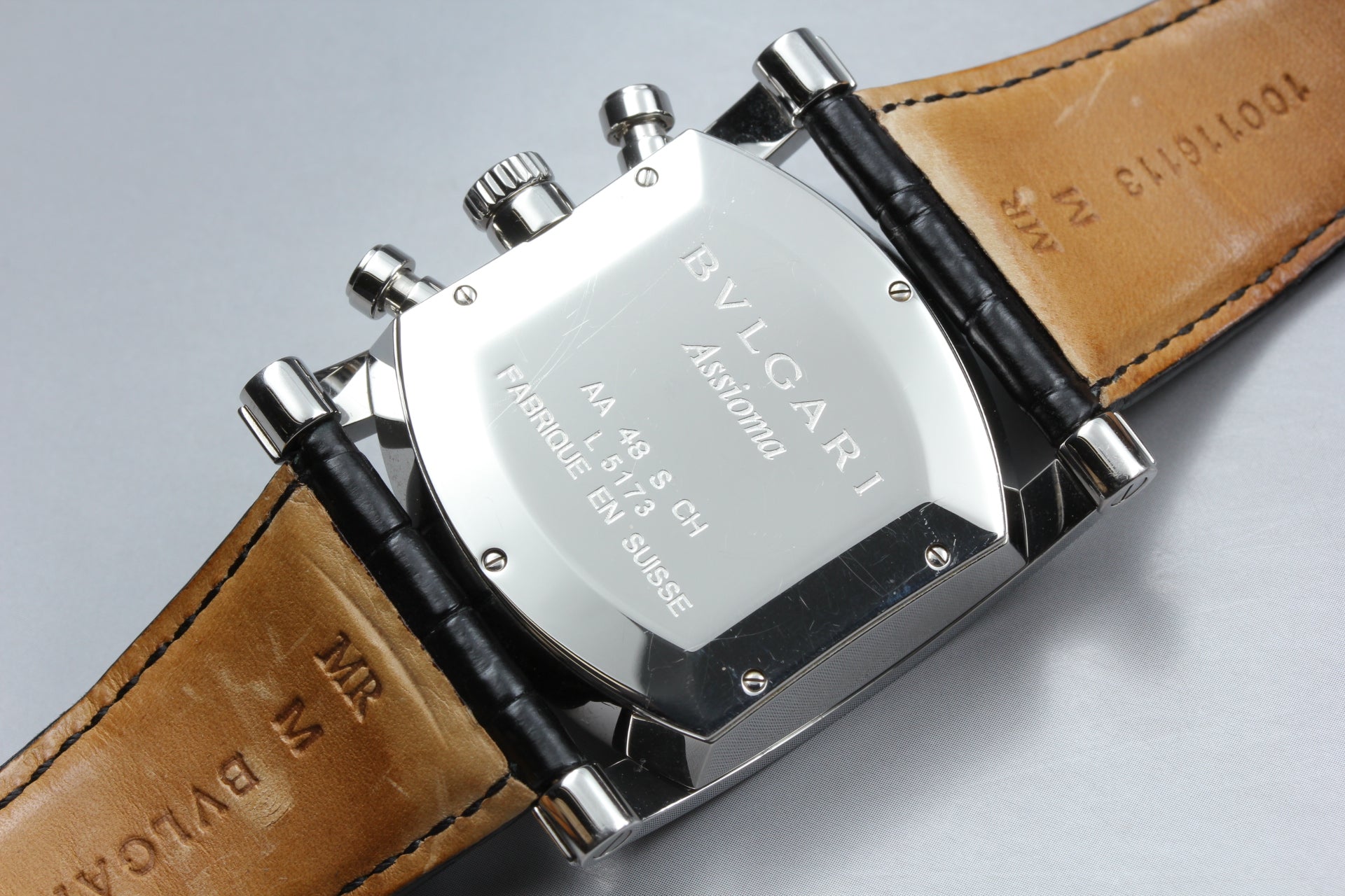 BVLGARI Assioma AA48SCH Chronograph Black 38mm Automatic Men's Watch