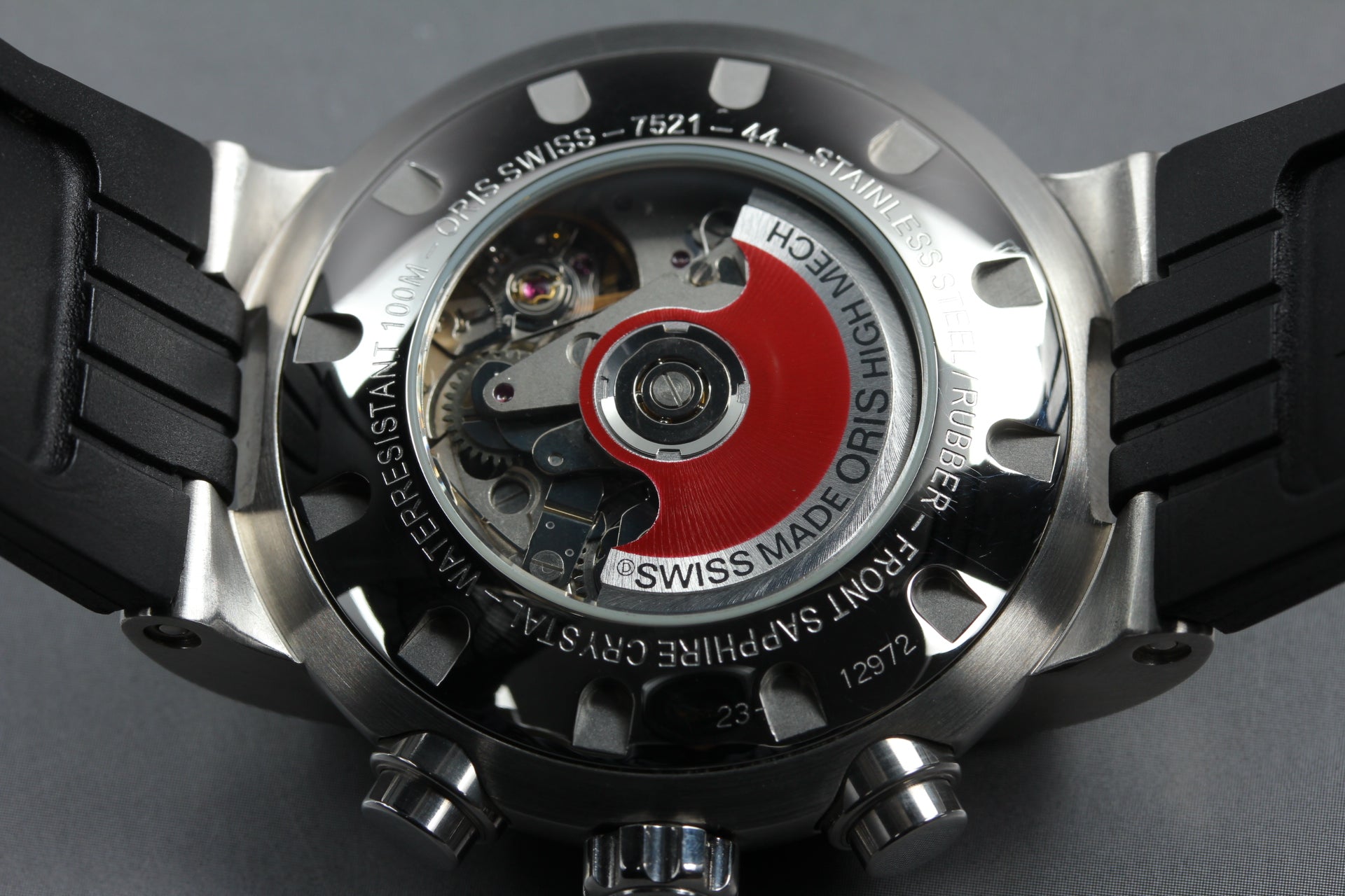 [Near MINT Box] ORIS TT1 Chronograph 7521-44 Black Dial 42mm AT Men's Watch