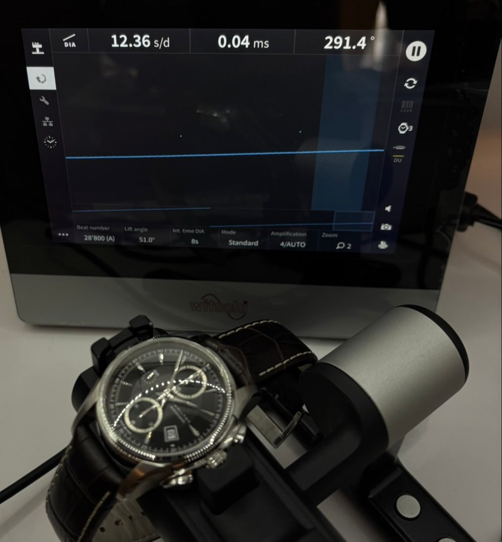 HAMILTON Jazzmaster H326160 Black Brown 42mm Chronograph AT Men's Watch [Box]