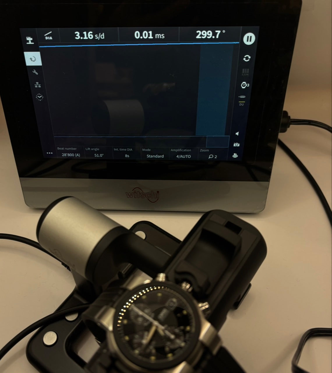 [Near MINT Box] ORIS TT1 Chronograph 7521-44 Black Dial 42mm AT Men's Watch