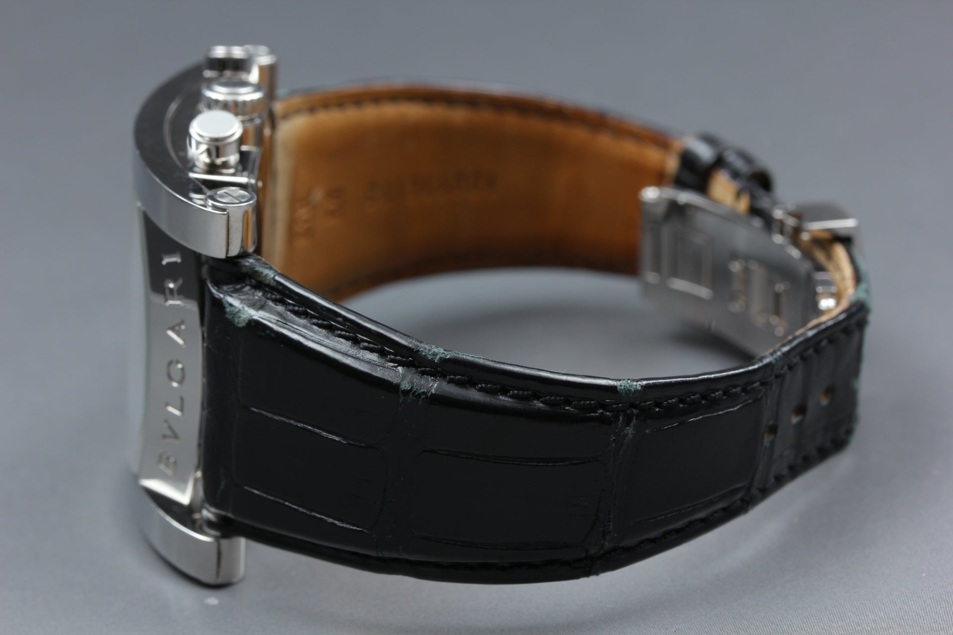 BVLGARI Assioma AA48SCH Chronograph Black 38mm Automatic Men's Watch