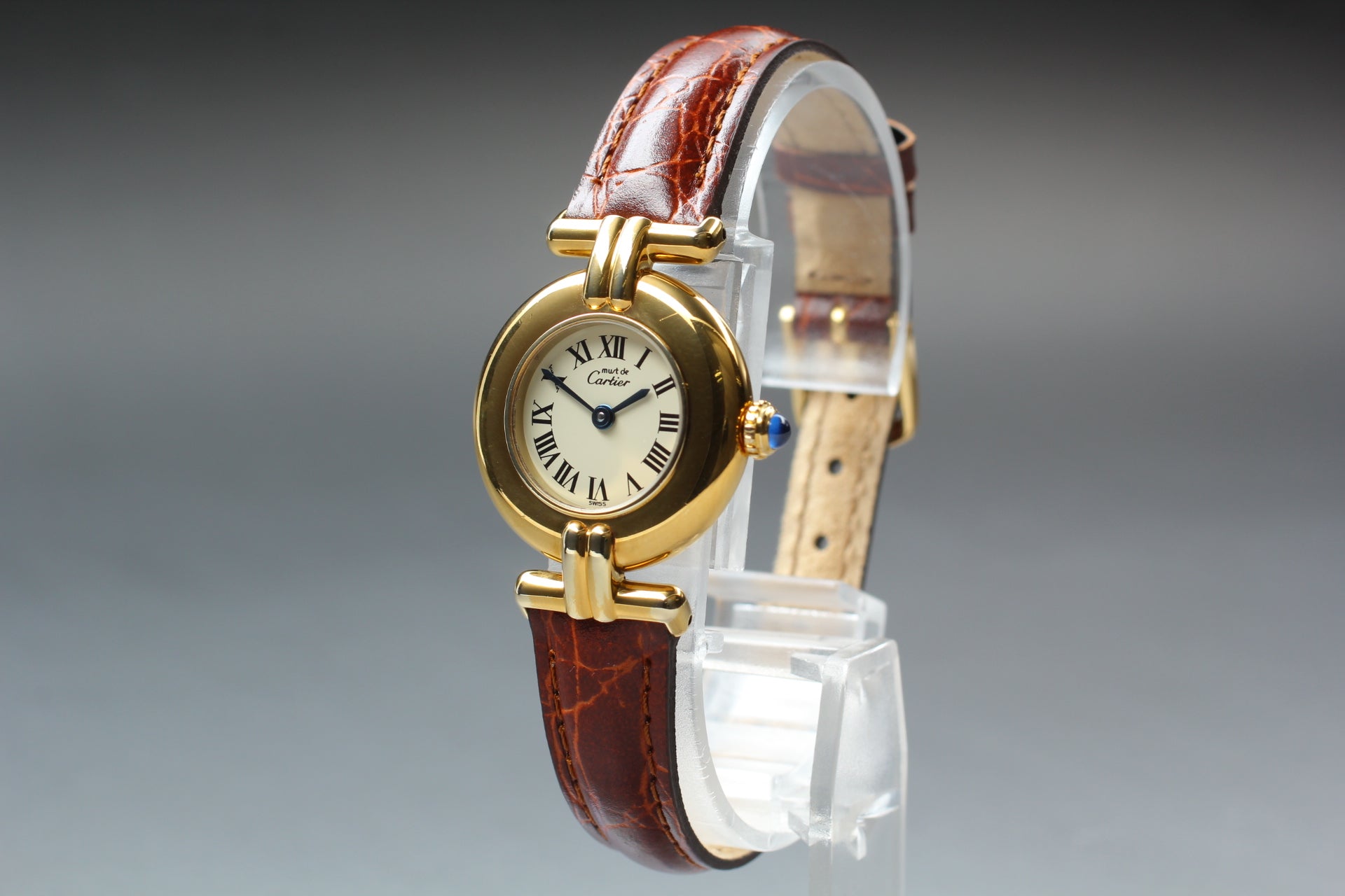Vintage [Near MINT- Box] Cartier Must Colisee Vermeil 590002 Women's Qz Watch