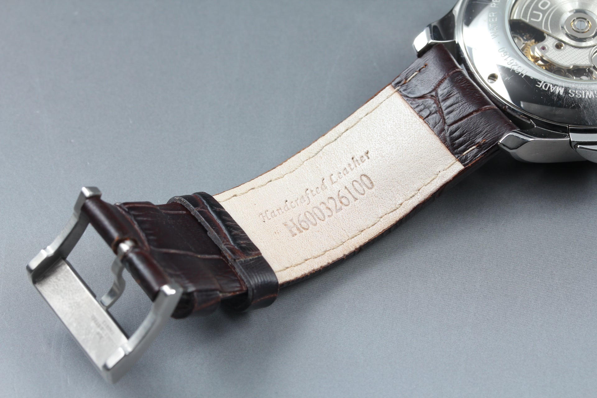 HAMILTON Jazzmaster H326160 Black Brown 42mm Chronograph AT Men's Watch [Box]